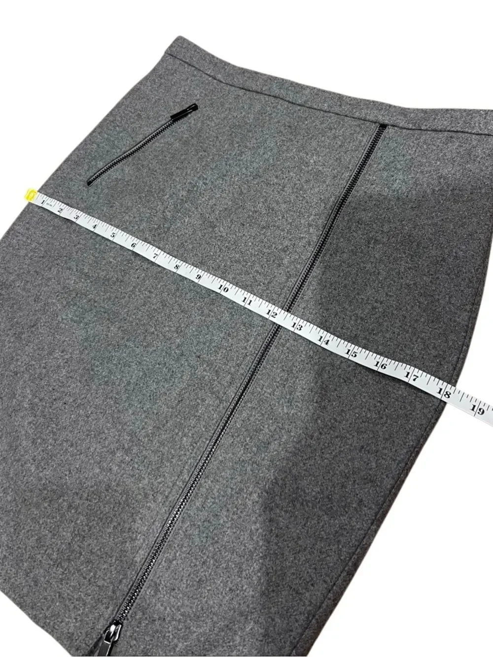 J.Crew Wool Pencil Skirt Light Grey Size 2